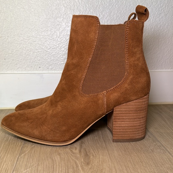 Steve Madden women’s brown suede pointed ankle boots size 9.5 - Picture 2 of 7